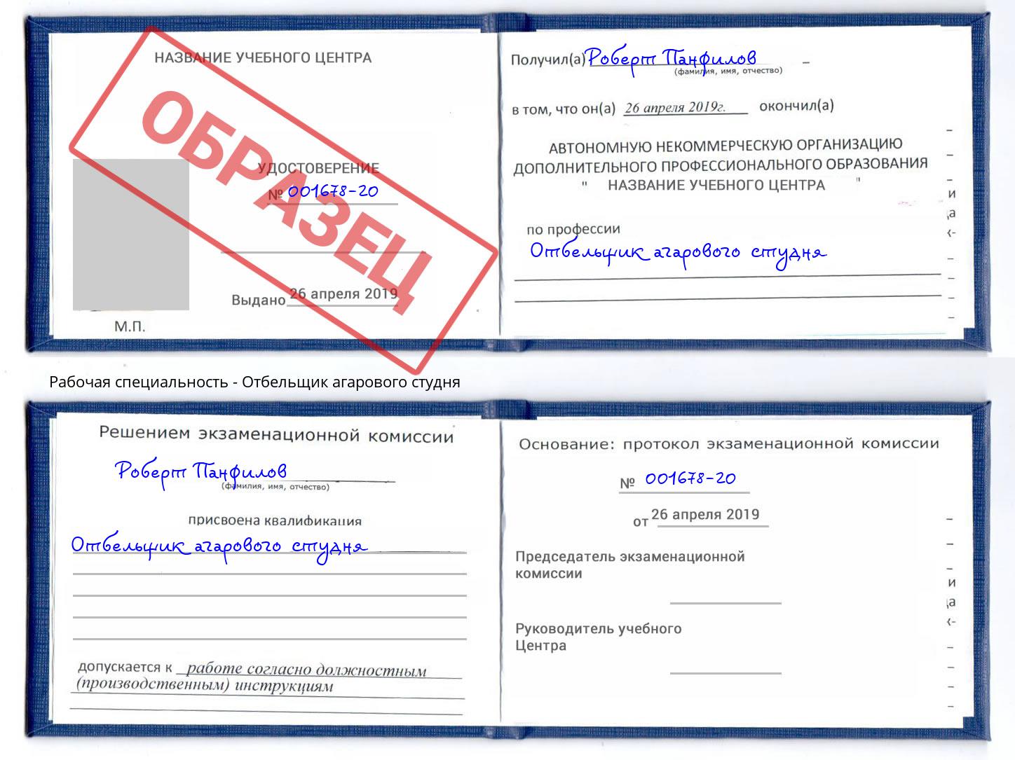Отбельщик агарового студня Новокузнецк