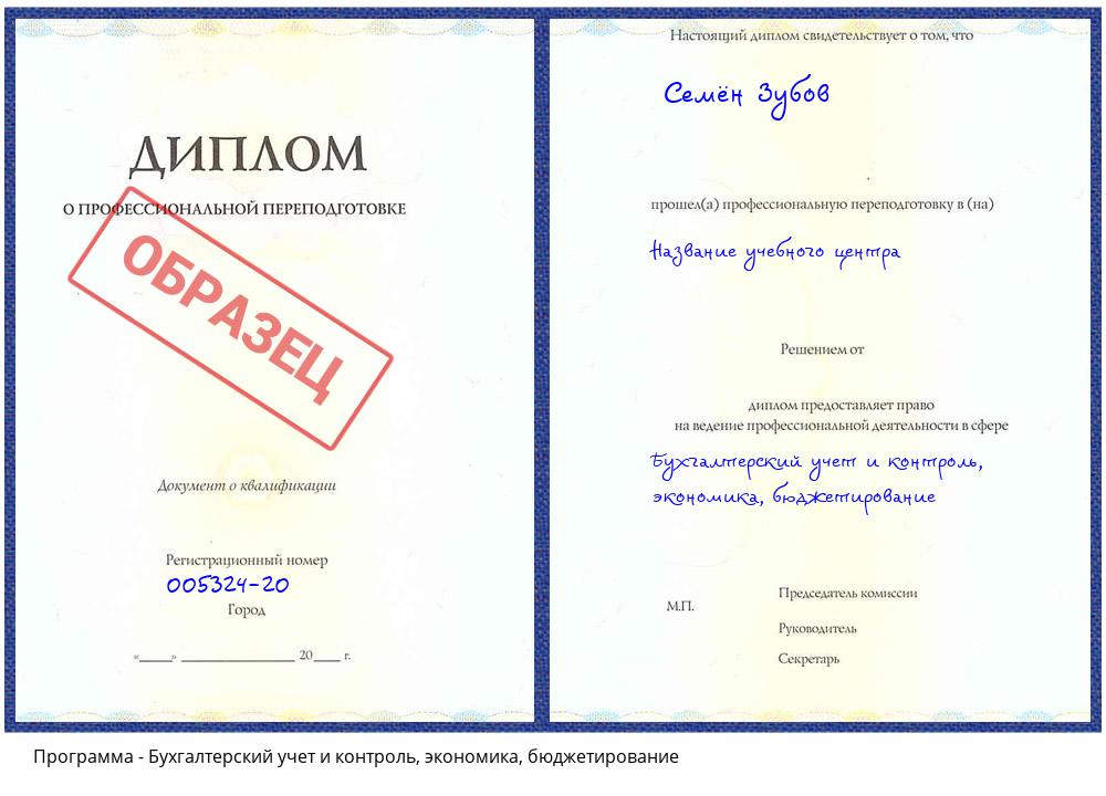 Бухгалтерский учет и контроль, экономика, бюджетирование Новокузнецк