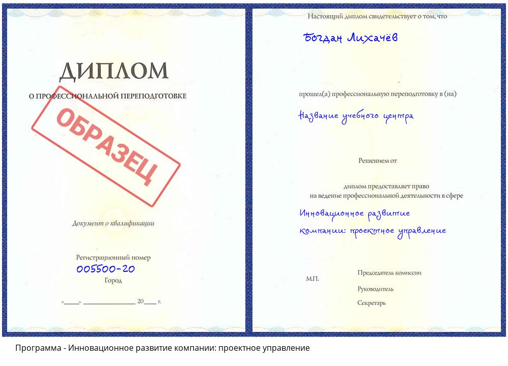 Инновационное развитие компании: проектное управление Новокузнецк