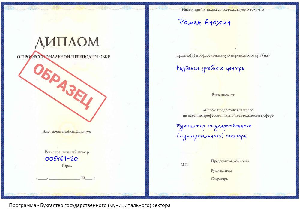 Бухгалтер государственного (муниципального) сектора Новокузнецк